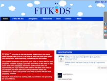 Tablet Screenshot of fitkids123.com